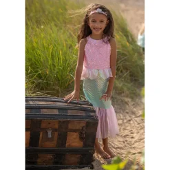 Great Pretenders Dress-up Costume, Mermaid Dress, Misty Pink - Size 3-8 Years