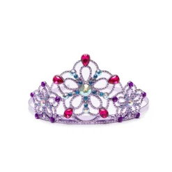 Great Pretenders Headband with Diadem, Purple Glitter