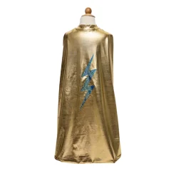 Great Pretenders Superhero Cape, Blue Lightning, Reversible - Size 5-6 Years