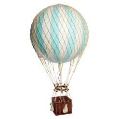 Hot Air Balloon, Royal Aero, Light Blue - 32 cm