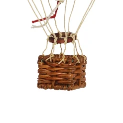 Hot Air Balloon, Velvet Green – H: 13 x D: 8.5 cm
