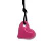 JellyStone Designs Sensory Chew Necklace, Firm - Pink Heart