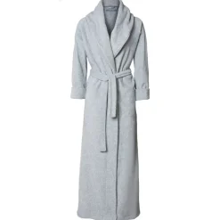 Karmameju Fleece Bathrobe in Light Grey – Sizes XS to L