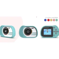 Kidycam Kids Camera, 32 GB, Waterproof – Cyan