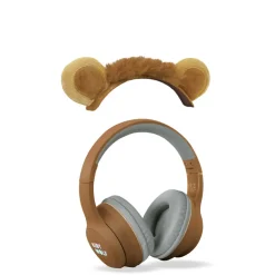 Kidyears – Bluetooth Headphones with Magnetic Animal Ears – Lion