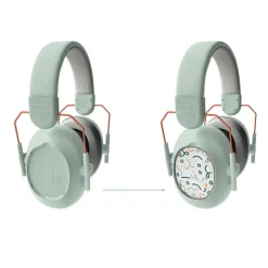 Kidynoise, Noise-Reducing Earmuffs for Children, Foldable - Green