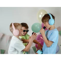 Lalarma Hybrid Active Noise-Cancelling Headphones for Kids - Pink