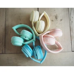 Lalarma Wireless Headphones with Max 85 DB, Blue Pastel
