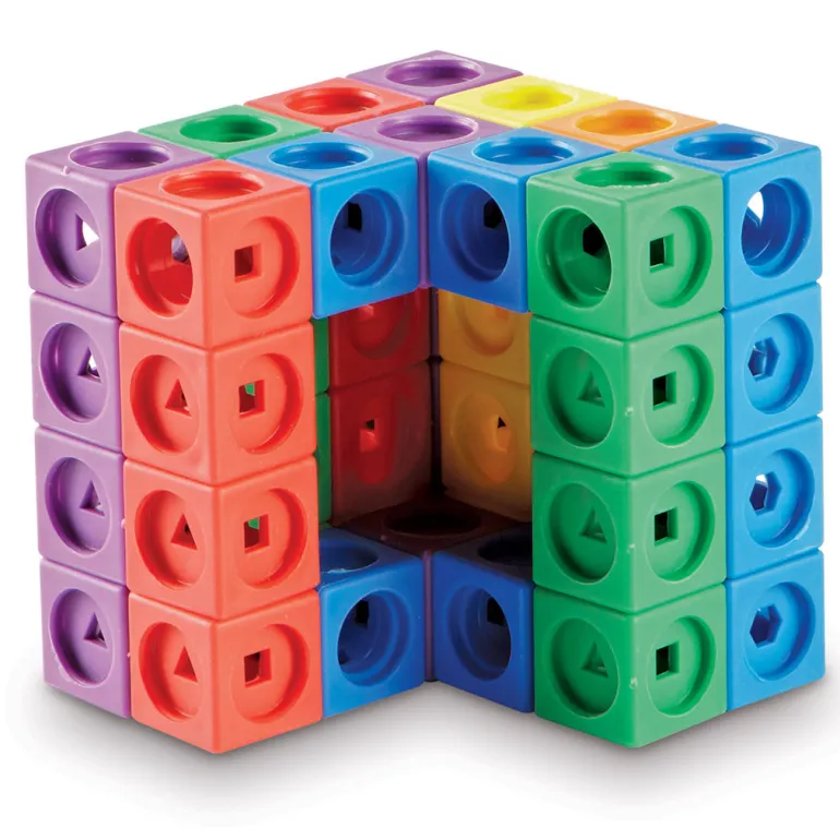 Learning Resources MathLink® Builders - Activity Set with Building Challenges