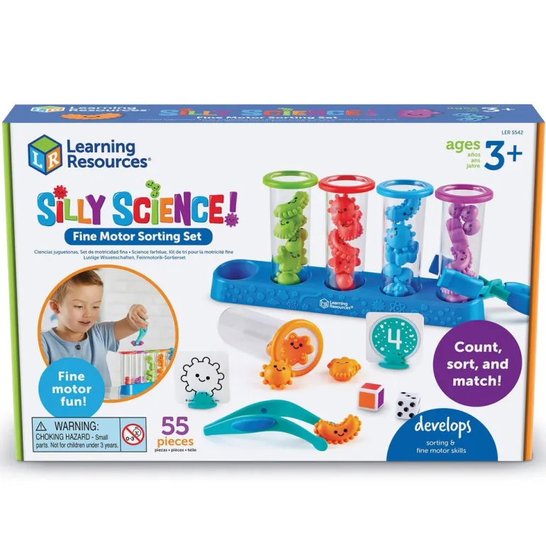 Learning Resources Strengthen Fine Motor Skills, Sorting Set – Silly Science