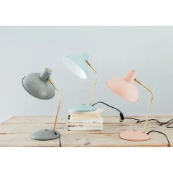 Leitmotiv Hood Metal Table Lamp, Iron Matte Dusty Pink