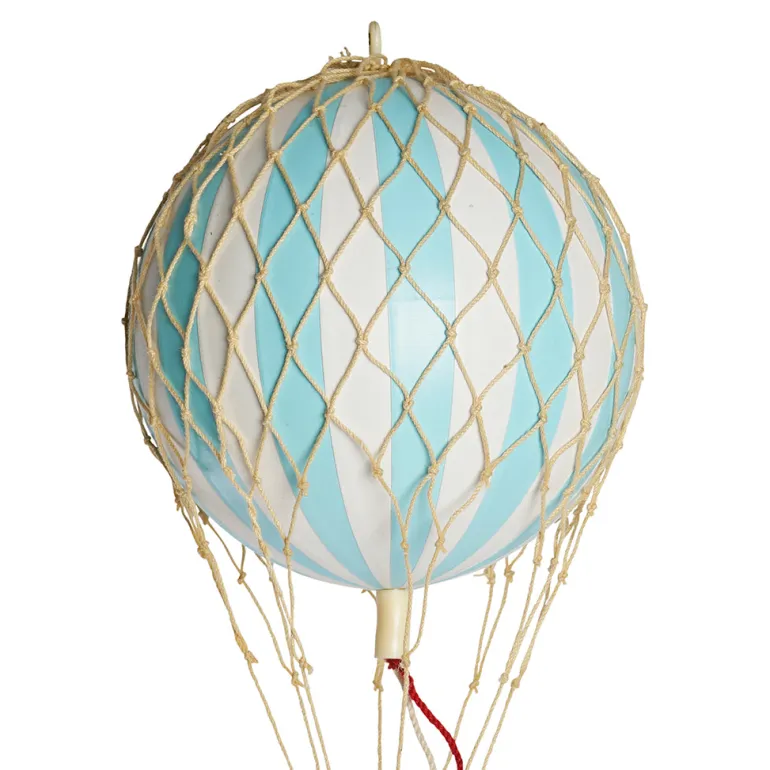 Light Blue Hot Air Balloon - 8.5 cm
