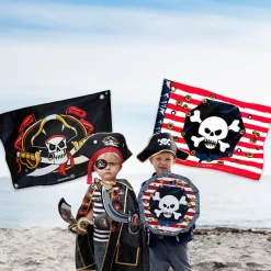 Liontouch Pirate Flag, Captain Cross Flag - 70 x 100 cm