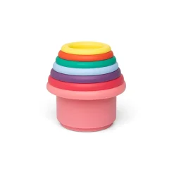 Little L, Baby Toys, Stacking Cups - Clear Shades