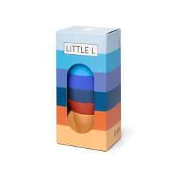 Little L, Baby Toy, Stacking Rocket - Blue and Orange Shades