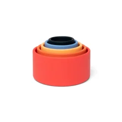 Little L Silicone Baby Toy, Stacking Bowls - Shades of Orange and Blue