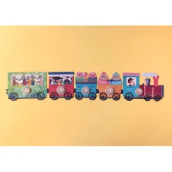 Londji Puzzle, My Little Train, Set of 10 Puzzles with 3 Pieces Each