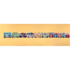 Londji Puzzle, My Little Train, Set of 10 Puzzles with 3 Pieces Each
