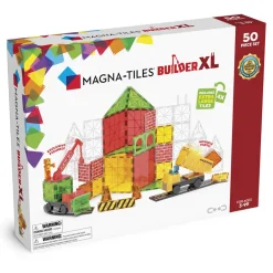 Magna-Tiles Building Plate Set XL, Magnetic Construction Set with 50 Pieces
