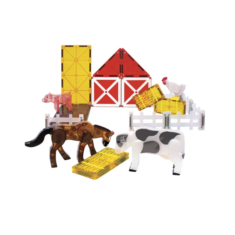 Magna-Tiles Farm Animals, Magnetic Building Set with 25 Pieces