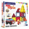 Magna-Tiles Magnetic Building Set, Fire and Rescue Station - 27 Pieces
