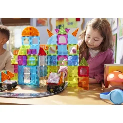 Magna-Tiles Magnetic Building Set, City Center - 110 Pieces