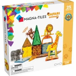 Magna-Tiles Safari Animals, Magnetic Building Set with 25 Pieces