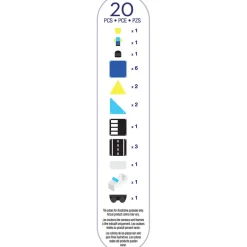 Magna-times Magnetic Building Set, Police Patrol - 20 Pieces