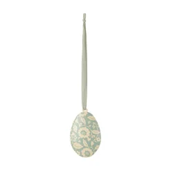 Maileg Easter Decoration, Hanging Ornament - Easter Egg with Flowers - Mint
