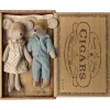 Maileg Mom and Dad Mice in Cigar Box
