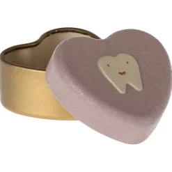 Maileg tin for milk teeth, Small Tooth Box - Heather