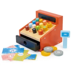 Mentari, Wooden Cash Register with Play Money