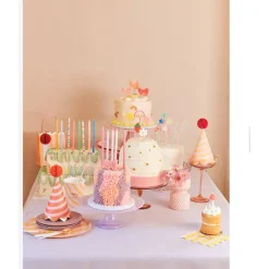 Meri Meri Cake Candles, Happy Face Icon – Pack of 6