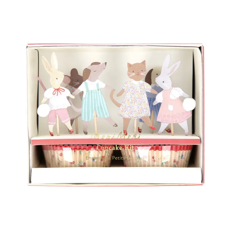 Meri Meri Cupcake Set, Animal Friends