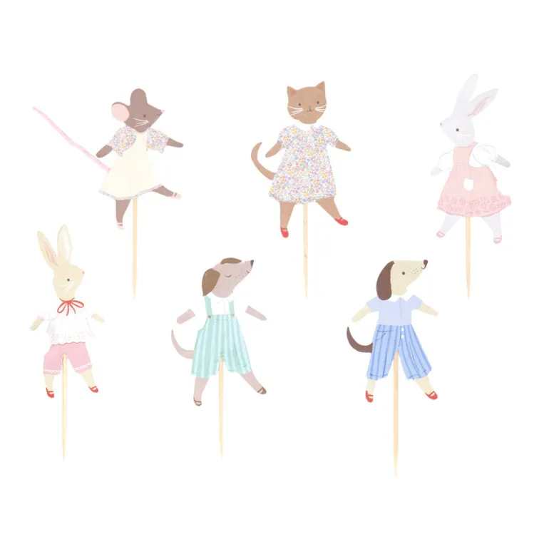 Meri Meri Cupcake Set, Animal Friends