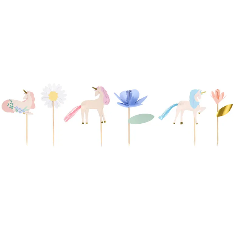 Meri Meri Cupcake Set, Meadow Unicorns