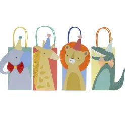 Meri Meri Gift Bags, Animal Parade – Pack of 8