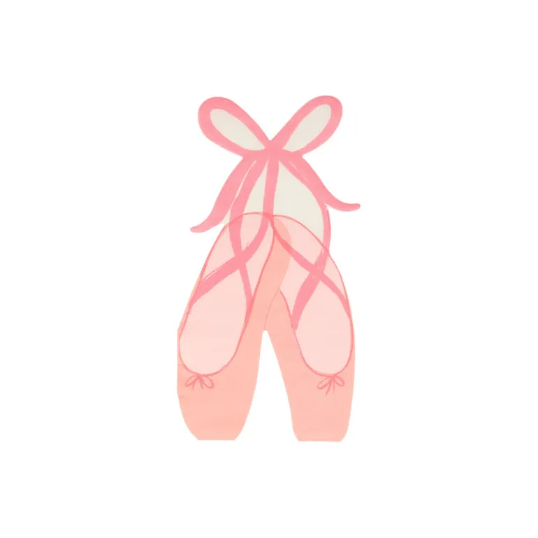 Meri Meri Napkins, Ballerina, Ballet Shoes - Pack of 16