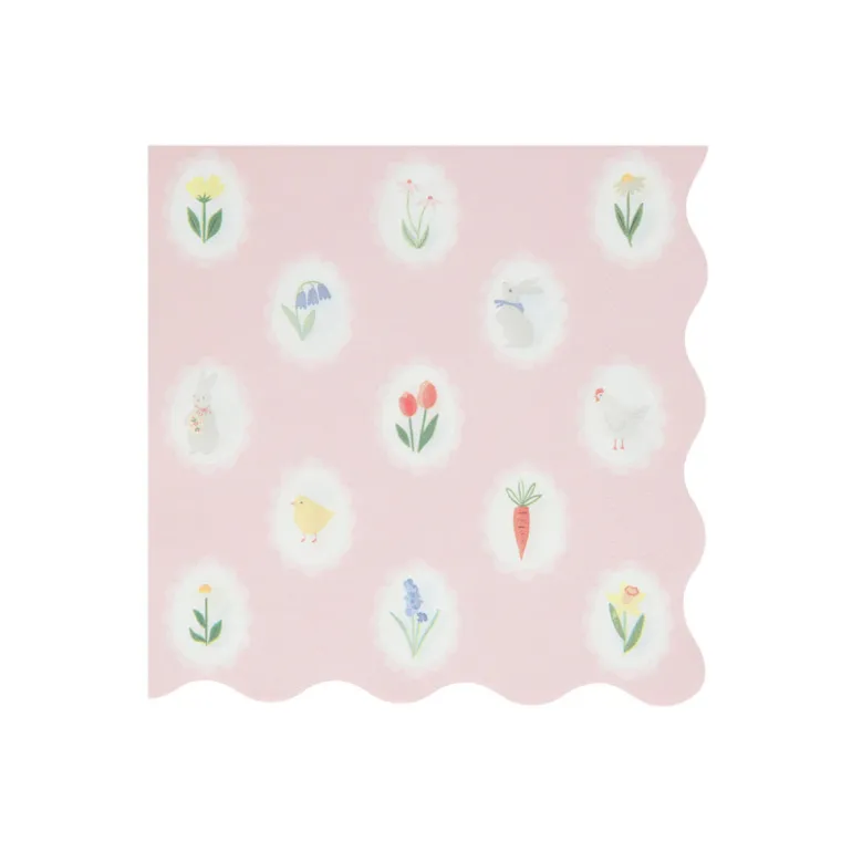 Meri Meri Napkins, Easter, Size L - Easter Cameo