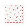 Meri Meri Napkins, Size L, Cherry - Set of 16