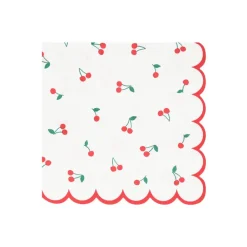 Meri Meri Napkins, Size L, Cherry - Set of 16