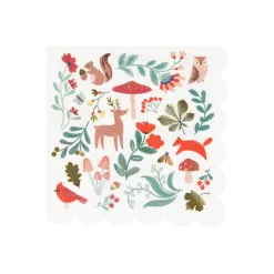 Meri Meri Napkins Size L, Winter Woodland - 16 pcs.