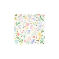 Meri Meri Napkins Size S, Meadow Unicorn - 16 pcs.