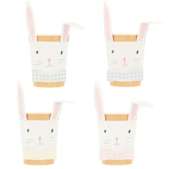 Meri Meri Paper Cups, Lop Eared Bunny - Set of 8