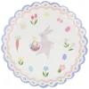 Meri Meri Paper Plates, Easter, Size L, Easter Bunny - Set of 8
