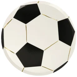 Meri Meri Paper Plates, Size L, Soccer - Pack of 8