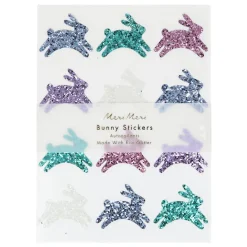 Meri Meri Stickers, Glitter Bunnies