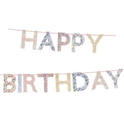 Meri Meri x Liberty Garland, Happy Birthday - 2 m