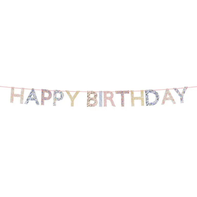 Meri Meri x Liberty Garland, Happy Birthday - 2 m