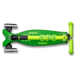 Micro Scooter, Maxi Deluxe LED - Neon Parrot Green